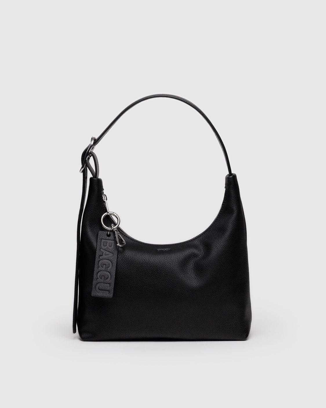 Mini Recycled Leather Shoulder Bag - Black - Easy Pick