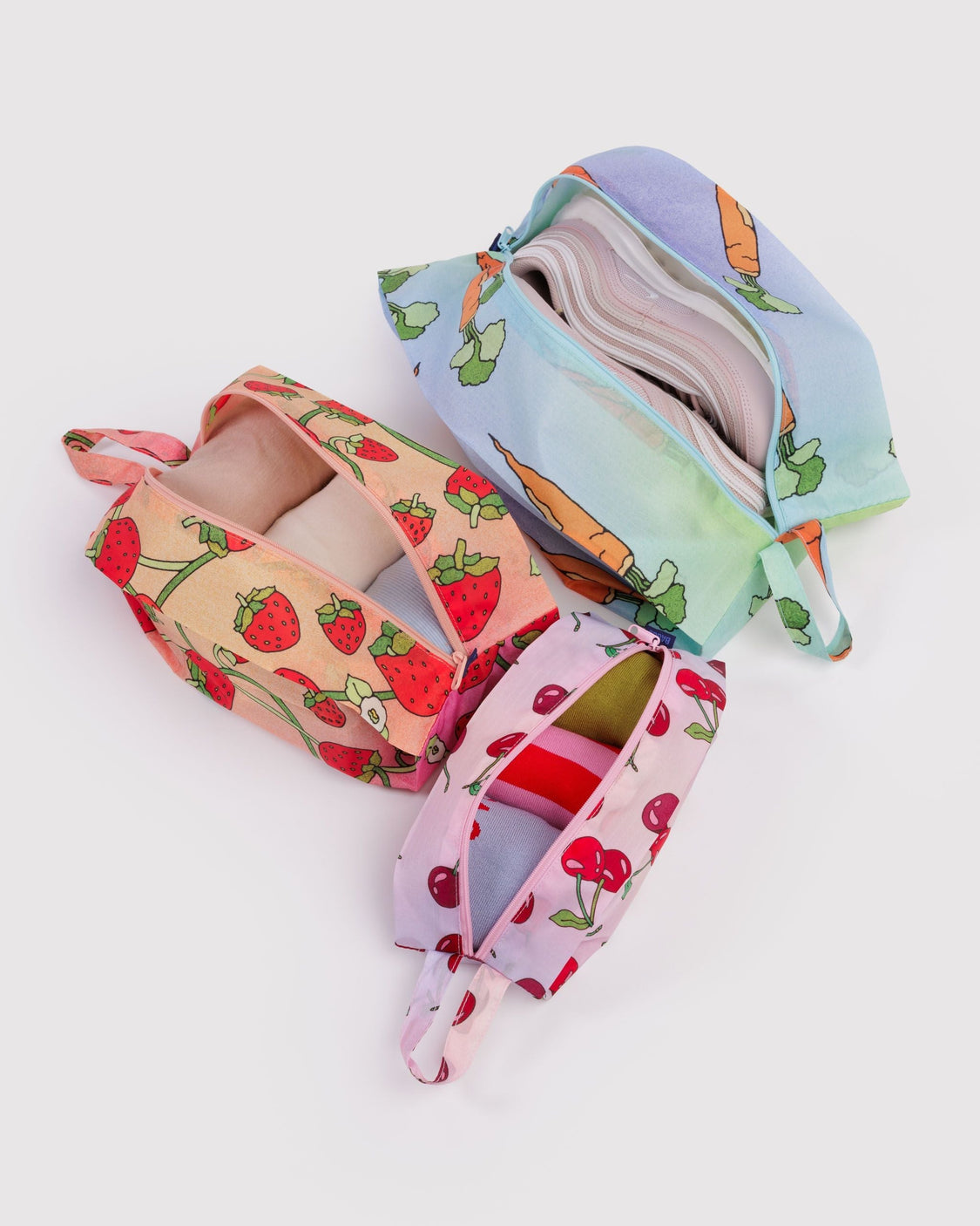 3D Zip Set - Carrots & Berries - Pocket Utility Trio