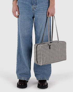 Medium Nylon Bowler Bag