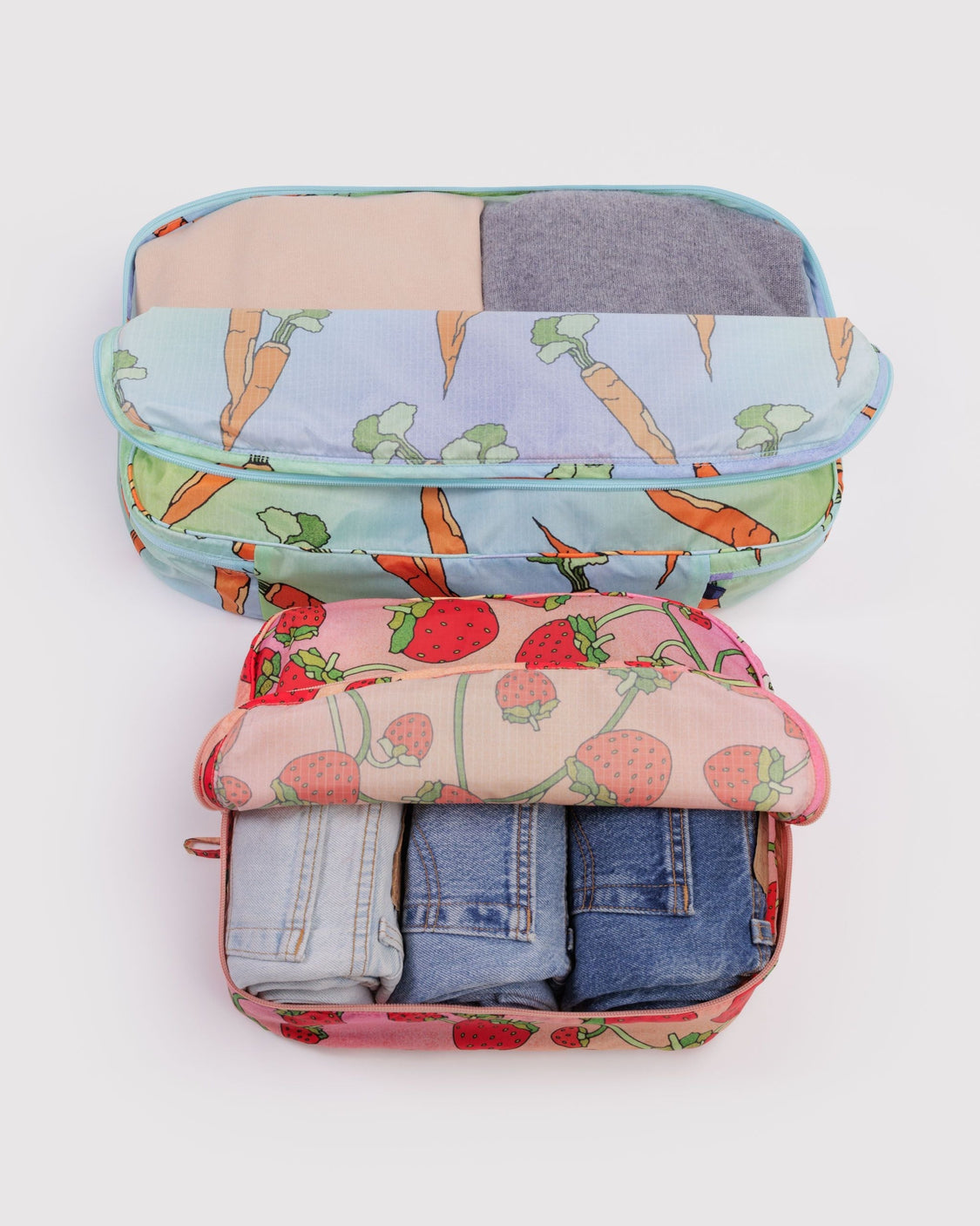 Large Packing Cube Set - Carrots & Berries - Classic Storage