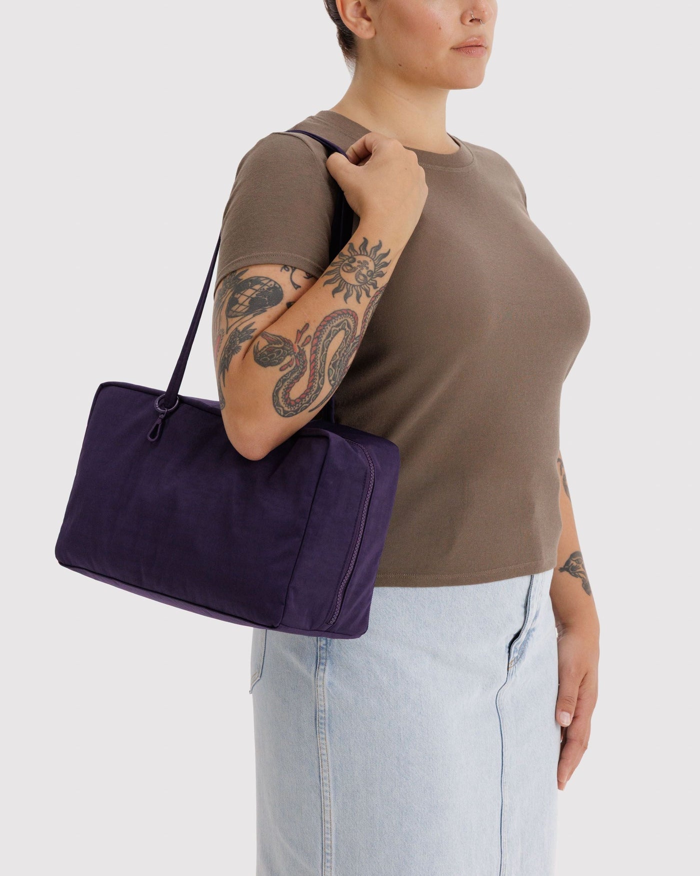 Medium Nylon Bowler Bag