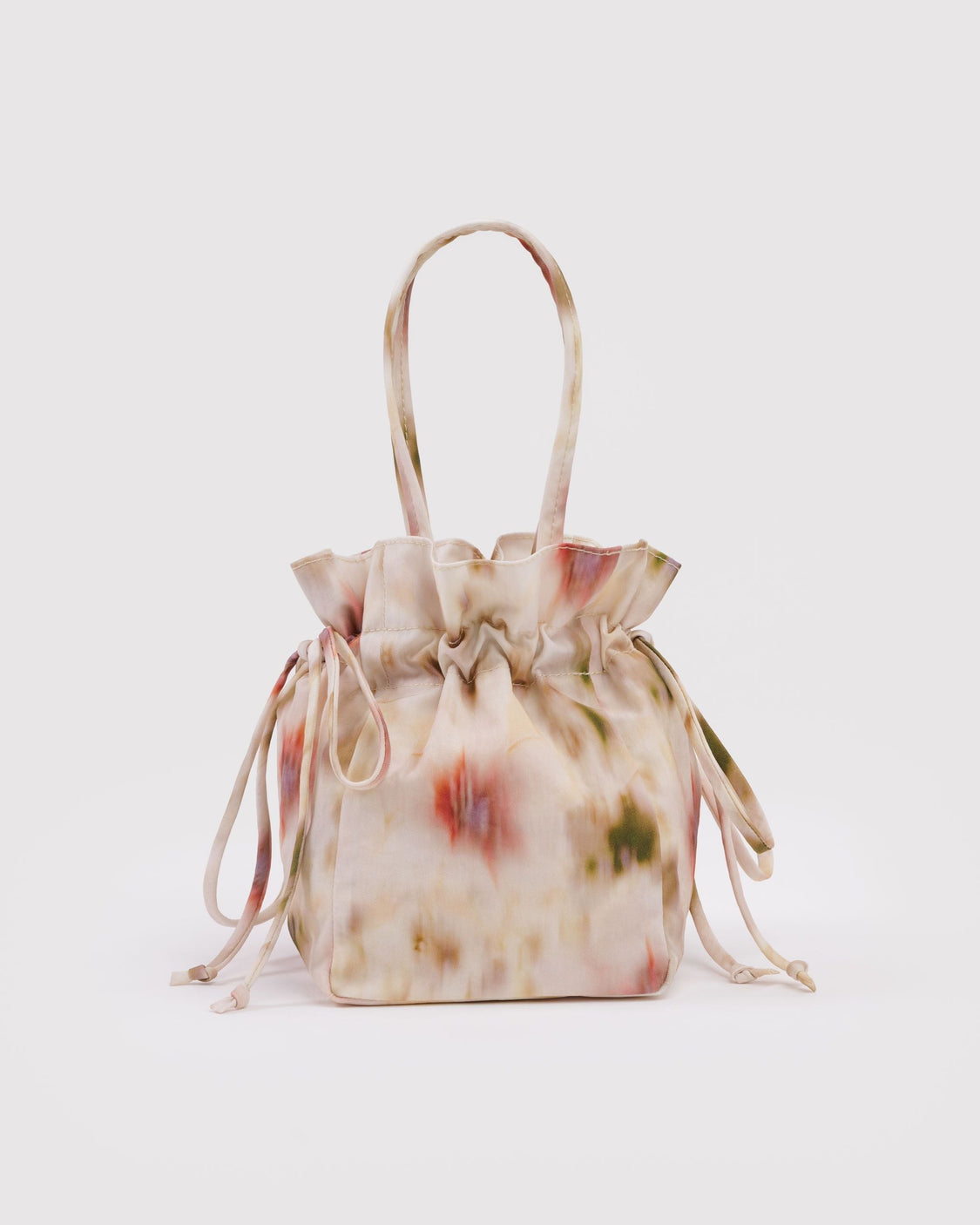 Nylon Drawstring Bag - Abstract Floral - Bright Everyday Carry